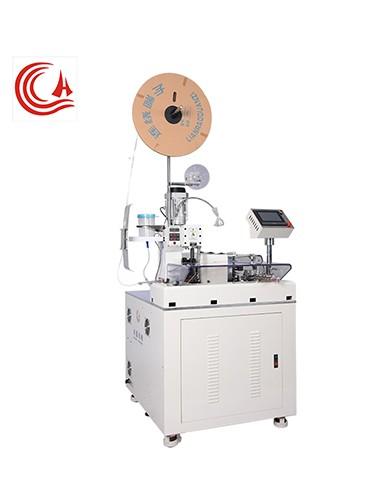 HC-10+NT Fully automatic one side cutting stripping twisting tinning, another side crimping  machine