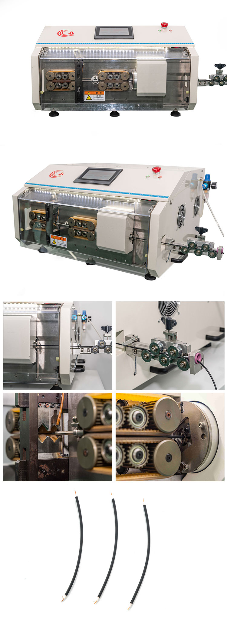 automatic coaxial cable cut and strip stripping machine